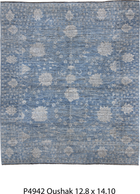 Vintage Oushak Area Rug (12' x 14')